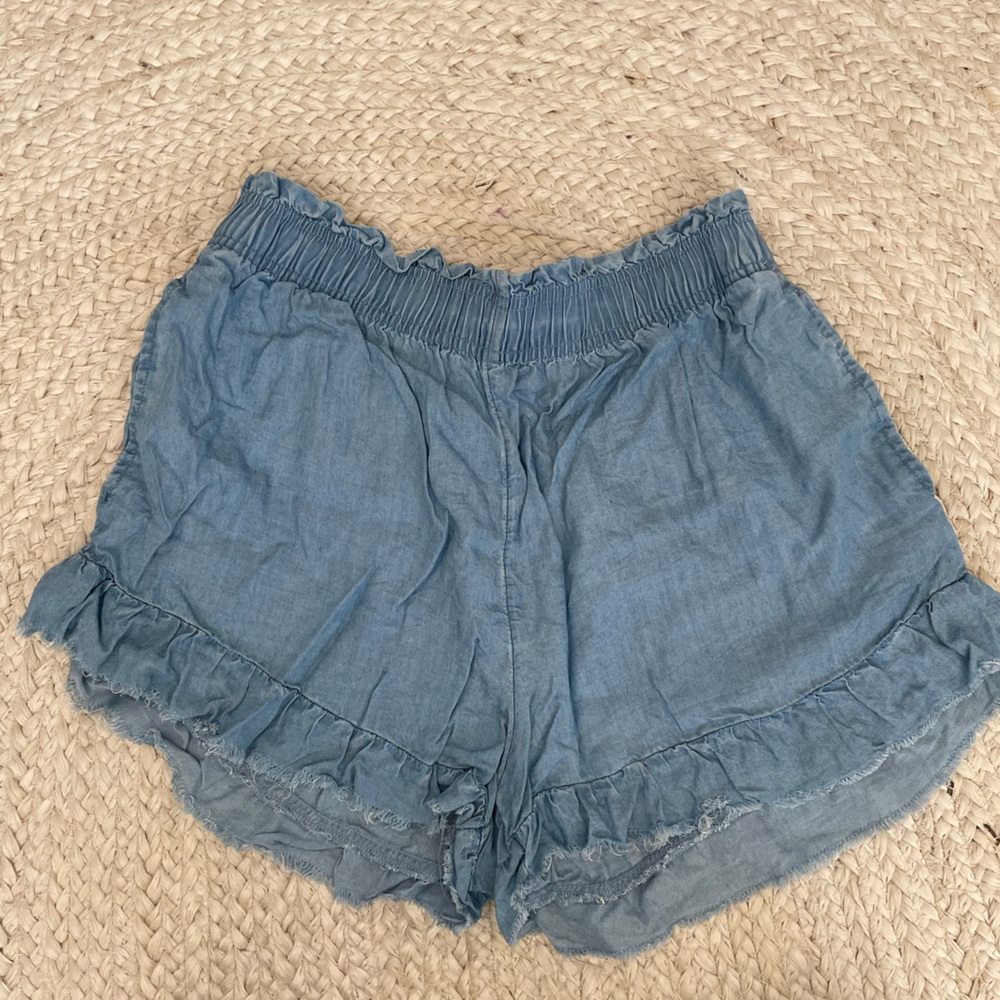 Aerie High Waist Blue Shorts